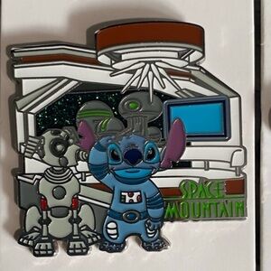 Disney Stitch Space Mountain Trading Pin